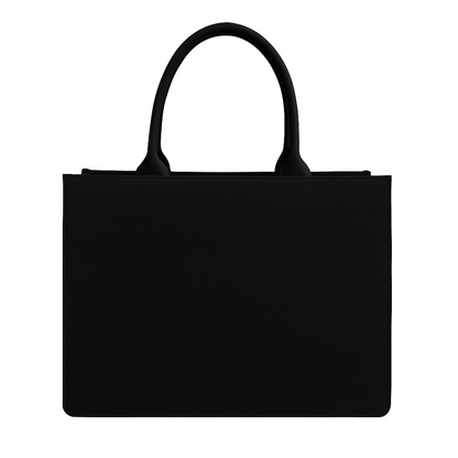 Midnight Garden Custom Tote – Aesthetic Floral Denim Bag with Personalized Text, Personalized Elegance, Your Way